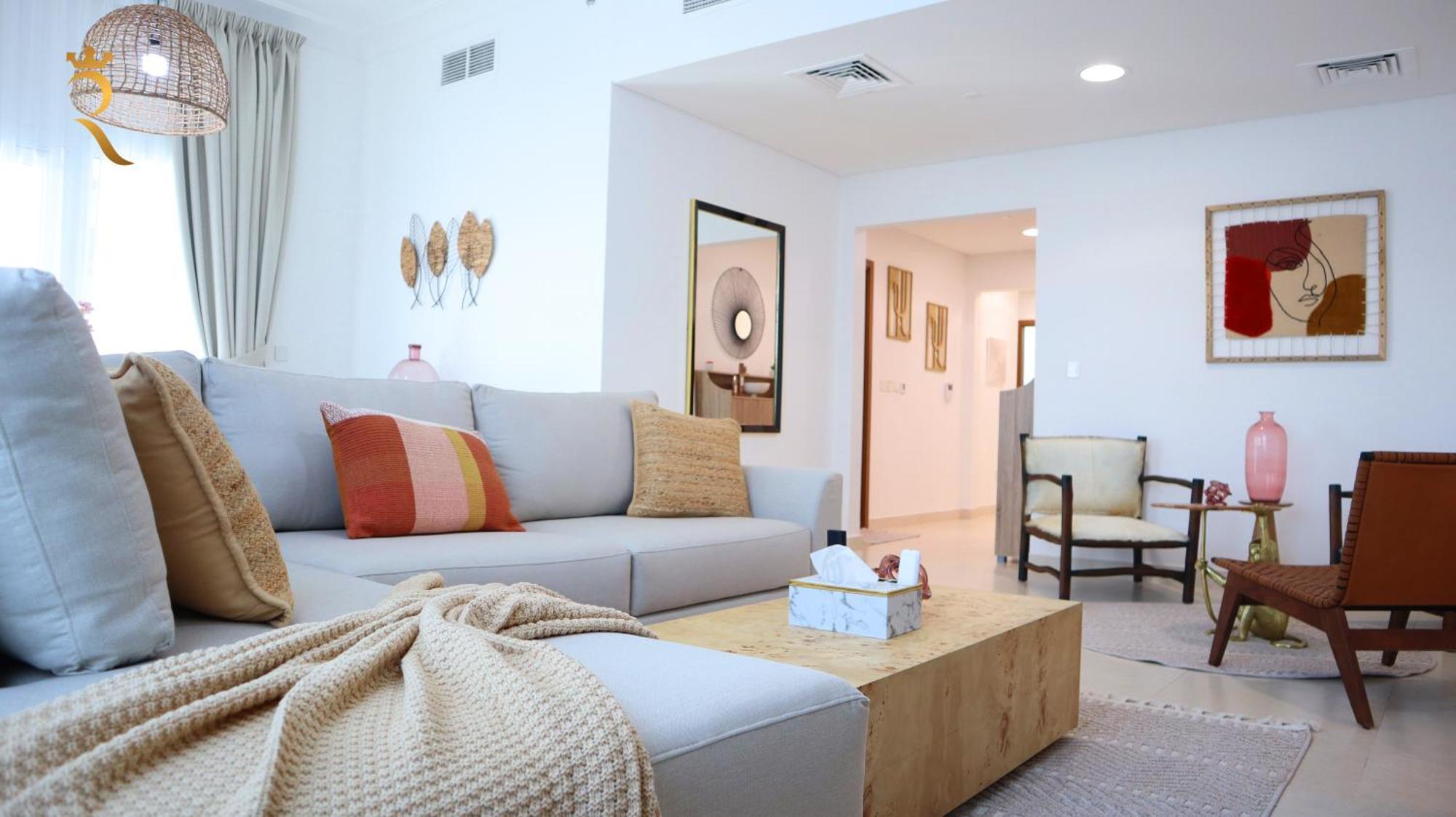 Elegant 2br Golf View Oasis With Maids In Yas Island अपार्टमेंट *